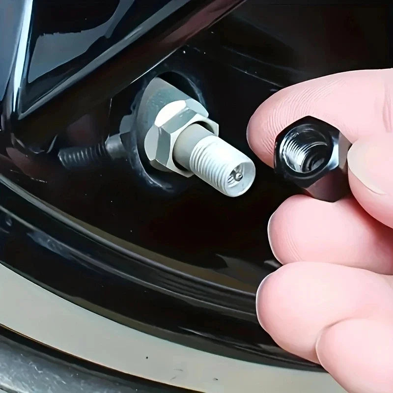 4pcs Alien Car Wheel Tire Valve Cap Stem Air Cover | Metal Tire Valve Caps for Car Truck Motorbike