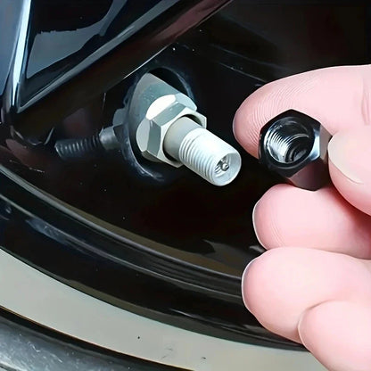 4pcs Alien Car Wheel Tire Valve Cap Stem Air Cover | Metal Tire Valve Caps for Car Truck Motorbike