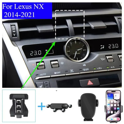 Phone Holder for Lexus NX 200 300 2014-2021 Wireless Charging