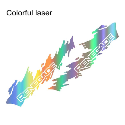 Splash Motor Door Side Skirt Decal for Jeep Renegade / JK | 2-Piece Vinyl Film Graphic
