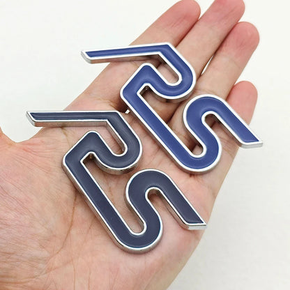 3D Metal RS Logo Badge | Grille, Fender & Trunk Sticker for Ford Fiesta / Focus RS