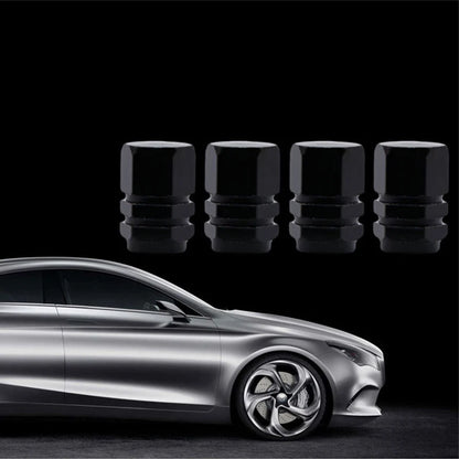 GEN PERFORMANCE - 4 PIECE Aluminum Wheel Valve Stem Caps – for All Cars & Motorcycles