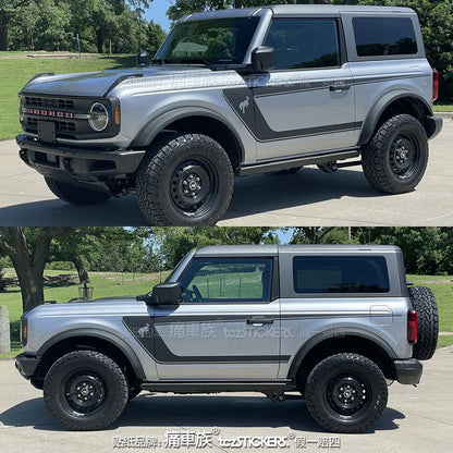Body & Hood Sport Decoration Stripe Vinyl Kit | Custom KK Graphics for Ford Raptor