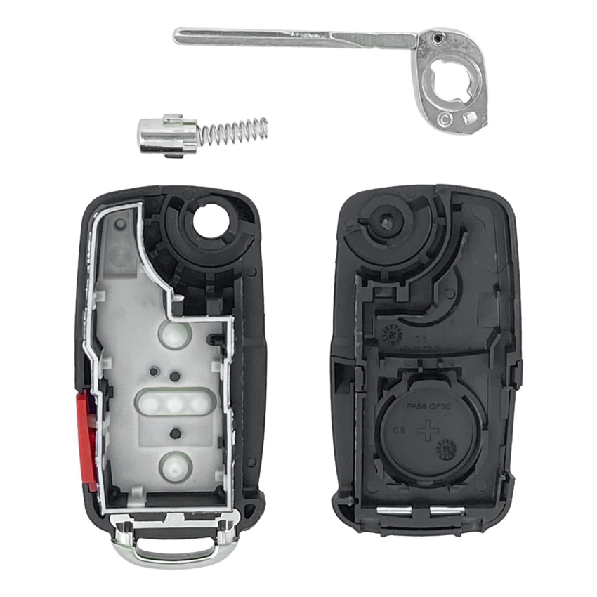 Volkswagen 4 Button Replacement Shell For NBG010206T / NBG010180T
