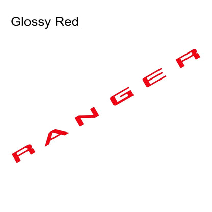 Tailgate Insert & Indent Letter Decal for Ford Ranger (2019–2021) | Vinyl Truck Sticker