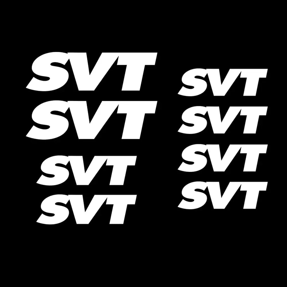 Ford SVT 8-Sticker Decal Set | Raptor, Cobra, Focus Vinyl Sheet
