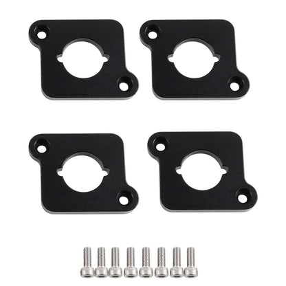 VW / Audi 1.8T 20V to 2.0 TFSI / R8 Coilpack Adapter Plate Set Billet Aluminum (Silver) for A3 / S3 / A4 / A6 / TT MK1 / Golf MK4 / GTI / Jetta / Beetle / Passat 1996 - 2011