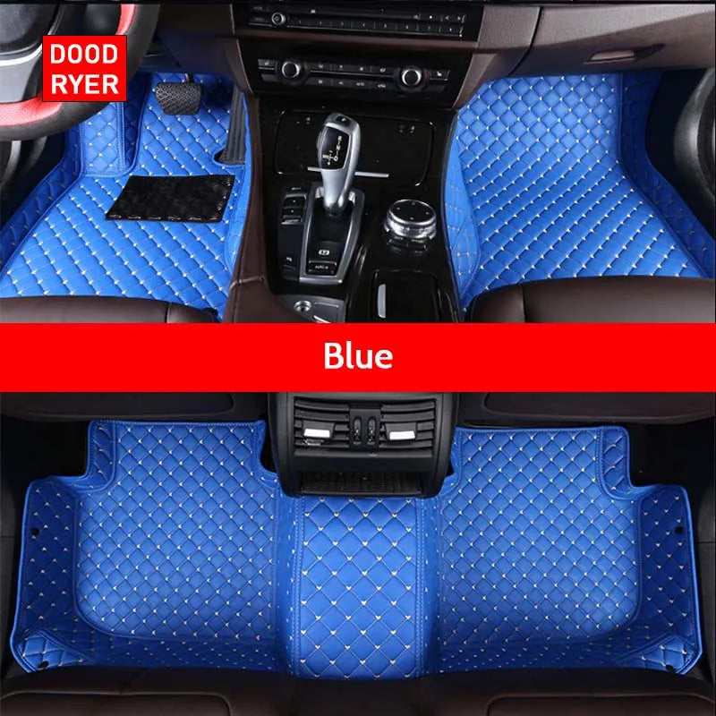Custom Floor Mats For Jeep Grand Cherokee Synthetic Fiber With Artificial Leather Trim