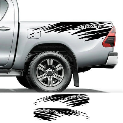 Mudslinger Style Bed Side Decal | Universal Pickup Sticker for F-150, Hilux, RAM, D-Max & More