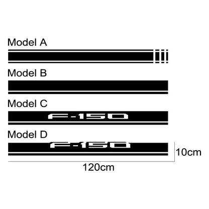 Hood Stripe Cover Decal for Ford F-150 / Raptor / Limited | Vinyl Truck Bonnet Sticker