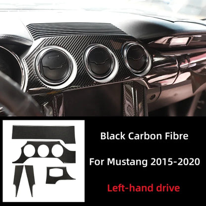 Carbon Fiber Dashboard Panel Trim for Ford Mustang GT (2015-2021) | Interior Decal Kit