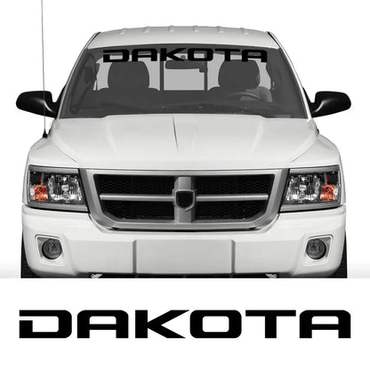 Front Windshield Decal for Dodge Dakota SLT / SXT / 5.9 / R/T | Vinyl Truck Window Sticker