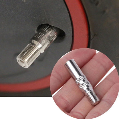 Metal Valve Stem Extenders | Chrome Plated Brass Tire Valve Caps for Cars Trucks Vans