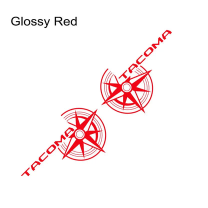 Compass Trunk Bed Side Decal for Toyota Tacoma TRD | 2-Piece Vinyl Film Graphics