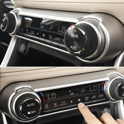 Center Console AC Switch Trim Panel for Toyota RAV4 XA50 2019-2024 Hybrid