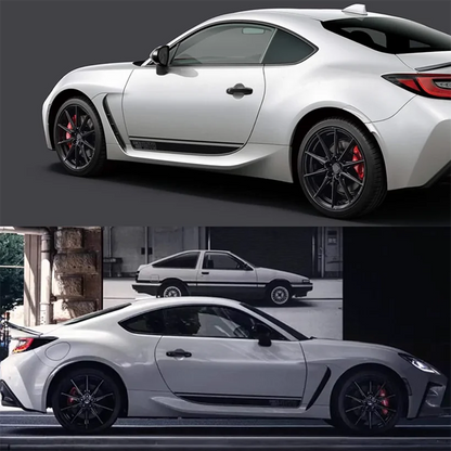Lower Side Skirt Stripe Decals for Toyota GR86 (2021–2025) | Precut Vinyl Kit