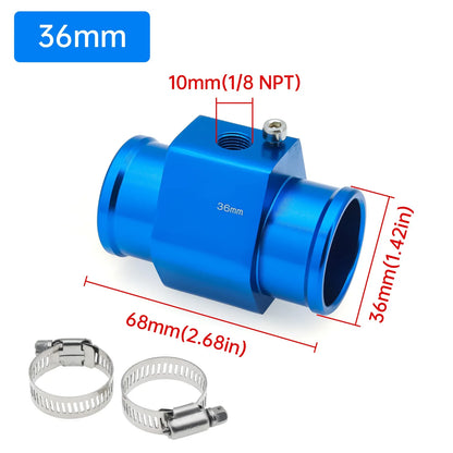 HD Universal Water Temperature Voltmeter Gauge | 2 in 1 Digital Car Gauge with Temp Sensor 10mm