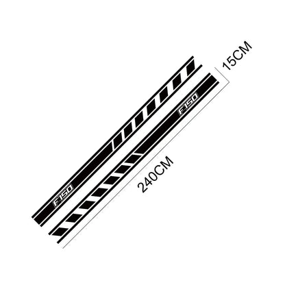 Door Side Skirt Stripe Decal for Ford F-150 Raptor | 2-Piece Pickup Truck Vinyl Graphic