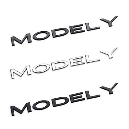 Original 3D ABS Letter Logo Emblem for Tesla Model 3 / Model Y | Rear Tailgate Trunk Badge