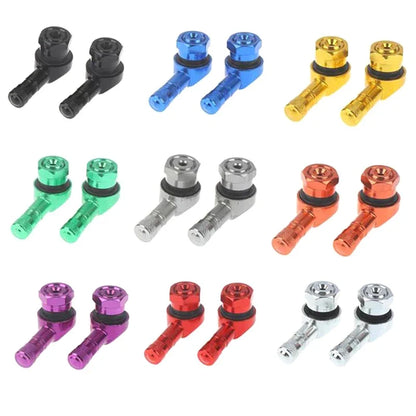 1Pc Aluminum Alloy Valve Motorcycle Rim 90 Degree Angle | Tubeless Tire Valve Stems
