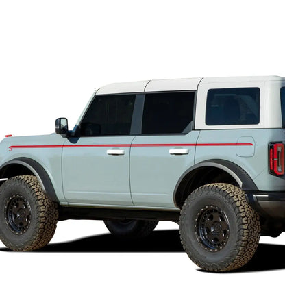 Upper Door Side Line Stripe Decal for Ford Bronco 2/4-Door (2021–2022) | 2-Piece Vinyl Sticker Set