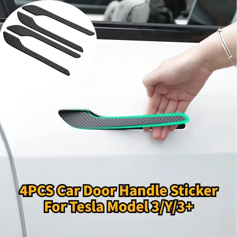 Tesla Model 3 Y Door Handle Protector Stickers ABS 4PCS