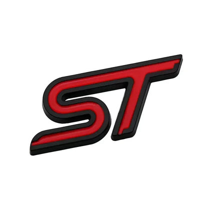 3D Metal ST Badge | Body & Trunk Emblem for Ford Everest / Fiesta / Ecosport / Focus