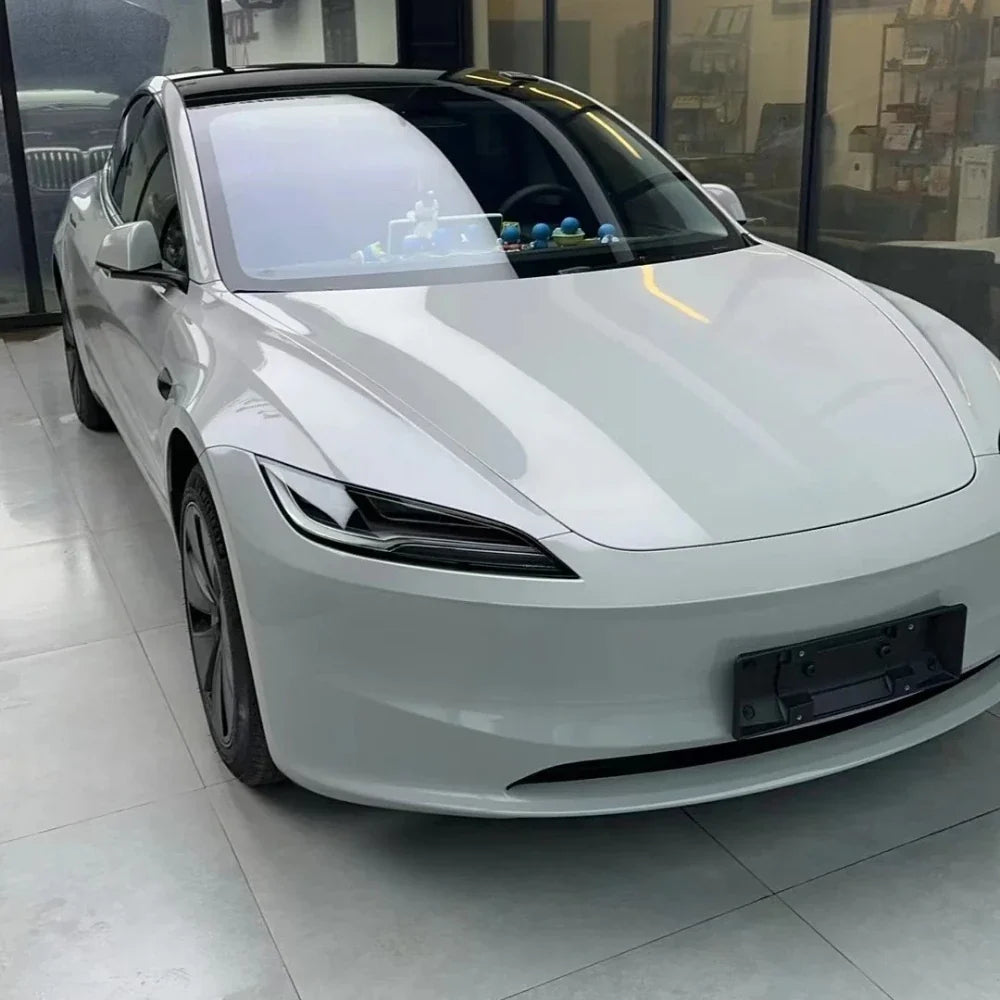 Precut Color Change PPF for Tesla Model 3 Highland (2024–2025) | Black & Glacier Blue PET Film