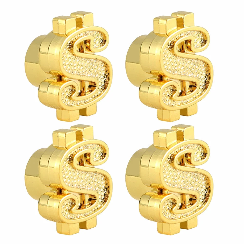 4Pcs Universal Cross Tire Valve Caps | Car Truck SUV Motorcycle Dust Cover