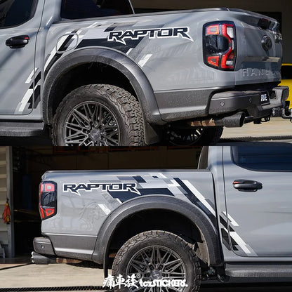 Body & Rear Trunk Exterior Decal for Ford Ranger Raptor (2024) | Custom Sports Vinyl Film