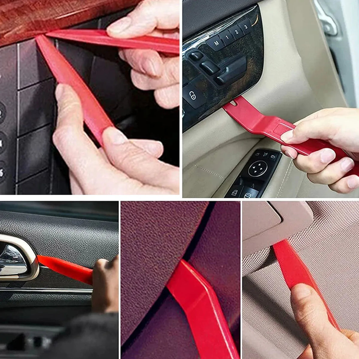 Car Door Tool Kit with Air Wedge Pump and Long Reach Grabber