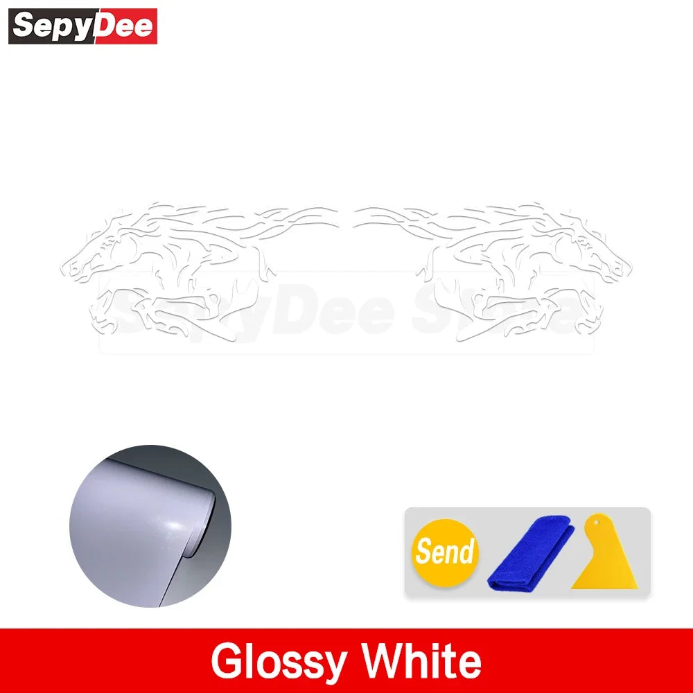 Running Horse Side & Rear Fender Decal | 2-Piece Vinyl for Mustang, Challenger, Porsche & Ford