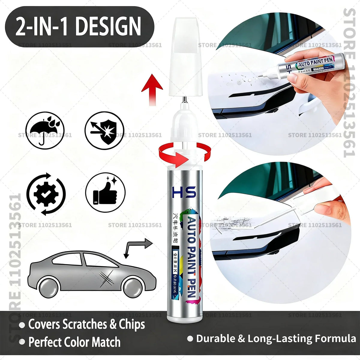 Mitsubishi Outlander Paint Repair Pen W85 X42 P26