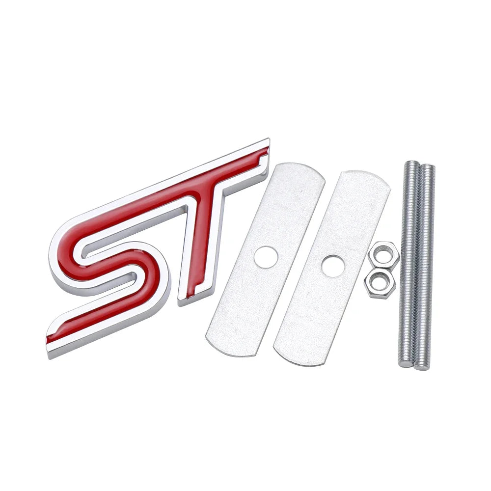 Aluminum Alloy ST Emblem | Grille, Body & Trunk Sticker for Ford ST Models