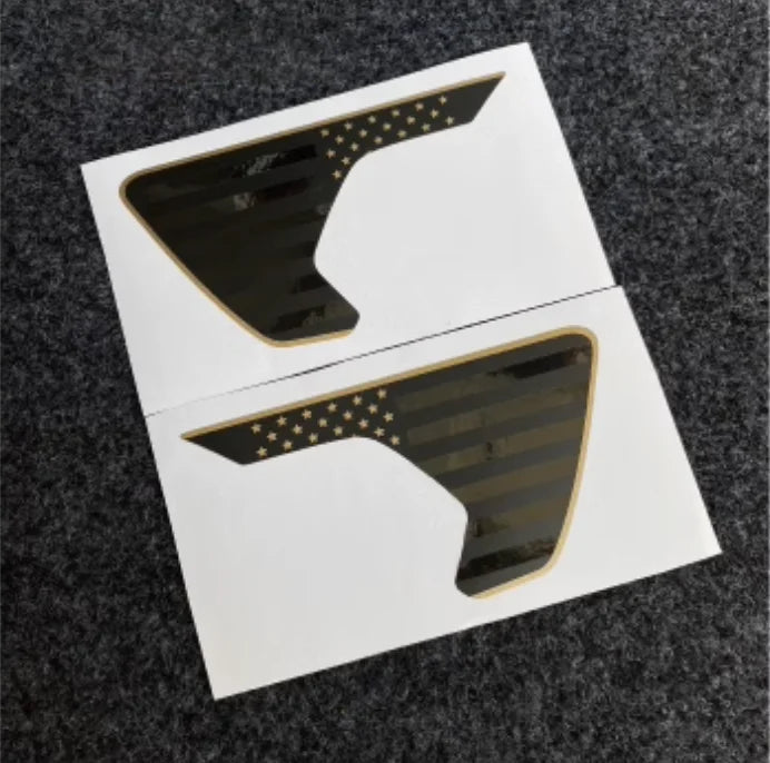 American Flag Hood, Fender Vent & Side Decal Kit for Jeep Wrangler JL / Gladiator (2018–2023) | Matte Vinyl