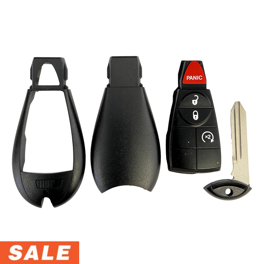 Dodge Jeep 4 Button Fobik Shell Replacement For GQ4-53T | Aftermarket