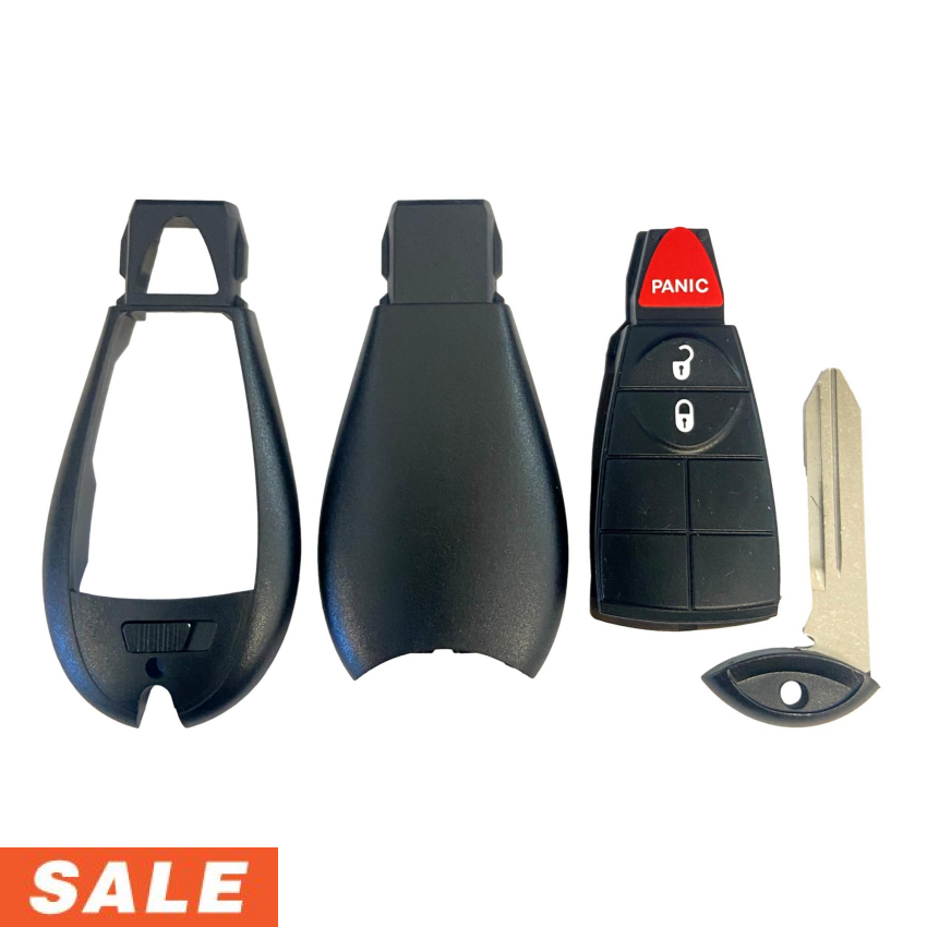 Dodge Jeep 3 Button Fobik Shell Replacement For GQ4-53T | Aftermarket