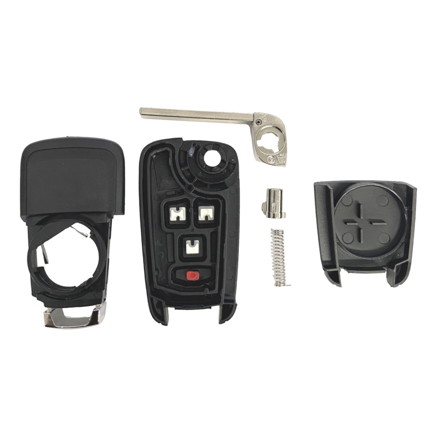 Buick Chevrolet GM 4 Button Flip Key Shell For AVL-B01T1AC KR55WK50073 | Aftermarket