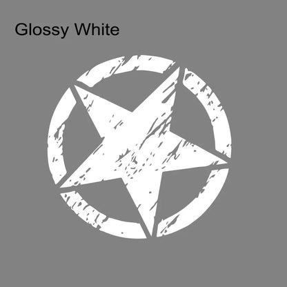 Hood & Door Star Decal for Jeep Cherokee / Patriot / Compass / Wrangler JK/JL/TJ/YJ | Vinyl Sticker