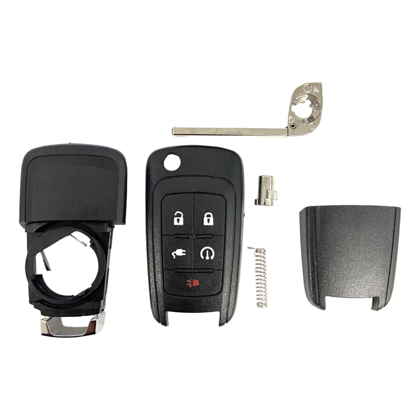 Chevrolet Volt 5 Button Flip Key Shell Replacement For P409MK74946931 | Aftermarket