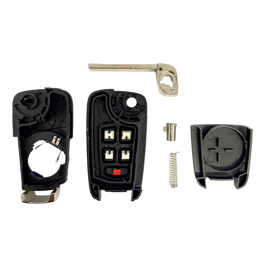 Chevrolet Volt 5 Button Flip Key Shell Replacement For P409MK74946931 | Aftermarket