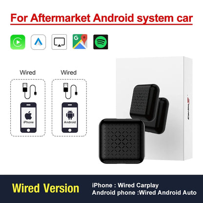 Wireless Android Auto & CarPlay USB Adapter Dongle