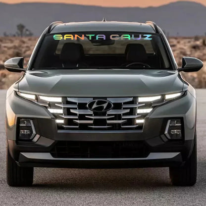 Windshield Graphic Decal for Hyundai Santa Cruz SE / SEL / Limited (2022–2023) | DIY Style Vinyl Sticker