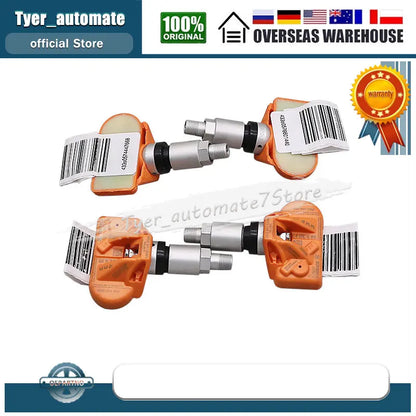 4PCS 5Q0907275F Tire Pressure Monitoring System Sensor | For Audi, Skoda, Porsche, VW