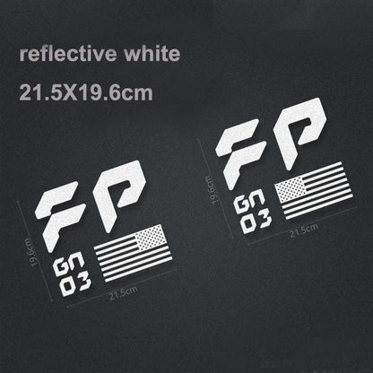FP Performance USA Flag Bedside Decal for Ford F-150 / F-250 Raptor (Gen 1, 2 & 3) | Vinyl Sticker Pair