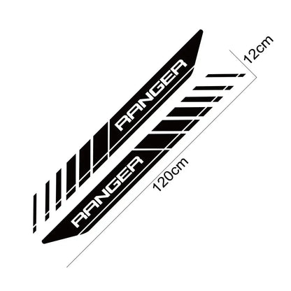 Rear Trunk Side Letter Vinyl Decal for Ford Ranger Raptor | Film Truck Graphic Sticker