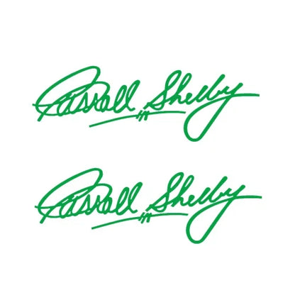 Carroll Shelby Interior & Window Vinyl Decal for Ford Mustang | 2-Piece Sticker