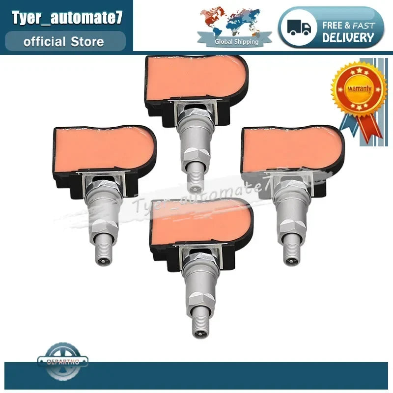 4Pcs TPMS Tire Pressure Sensor 433MHz 9673198580 | For Citroen C4 C5 C6 C8 Peugeot 207 307 407 508 607 807 1007