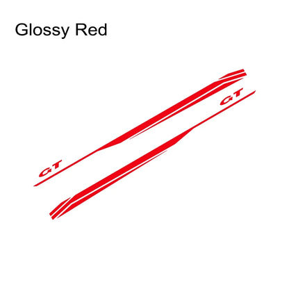 Door Side Graphic Stripe Decal for Ford Mustang GT 350 / 500 / GT4 / GT5 | Color Change Vinyl