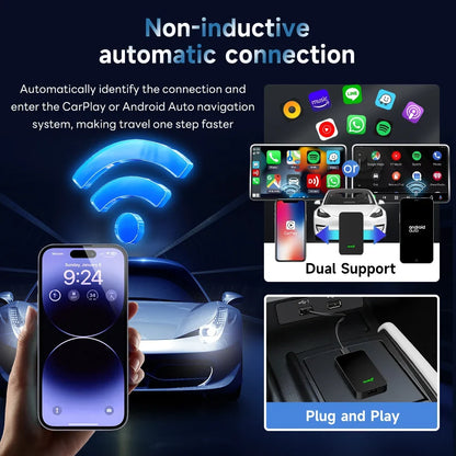 CarlinKit 5.0 Wireless Android Auto & CarPlay Adapter | 2Air & CP2A for OEM Cars